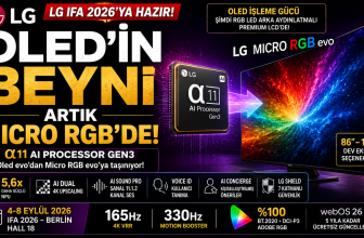LG OLED’in Beynini Micro RGB’ye Taşıyor: α11 Gen3 IFA 2026’nın Merkezinde
