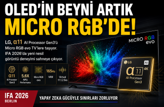 LG Micro RGB evo TV ve α11 AI Processor Gen3 IFA 2026