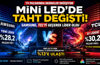 Mini LED TV Pazarında Taht Değişti: Samsung TCL’yi Geçerek Lider Oldu