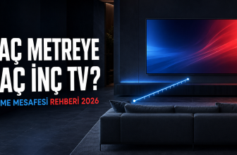 İzleme Mesafesine Göre Kaç İnç TV Alınmalı? 2026 Rehberi