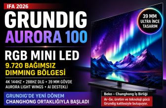 Grundig ve Changhong Ortaklığının İlk Amiral Gemisi: AURORA 100 RGB Mini LED