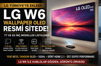 LG W6 Wallpaper OLED Türkiye sitesinde listelendi