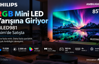 Philips RGB Mini LED Yarışına Giriyor: 11.520 Bölgeli MLED981 Ekim’de Satışta