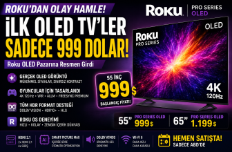 Roku OLED Pazarına 999 Dolardan Girdi: LG ve Samsung’a Yeni Rakip