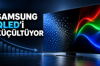 Samsung QLED üretimindeki düşüşü ve Neo QLED için 2028 iddiasını temsil eden televizyon görseli
