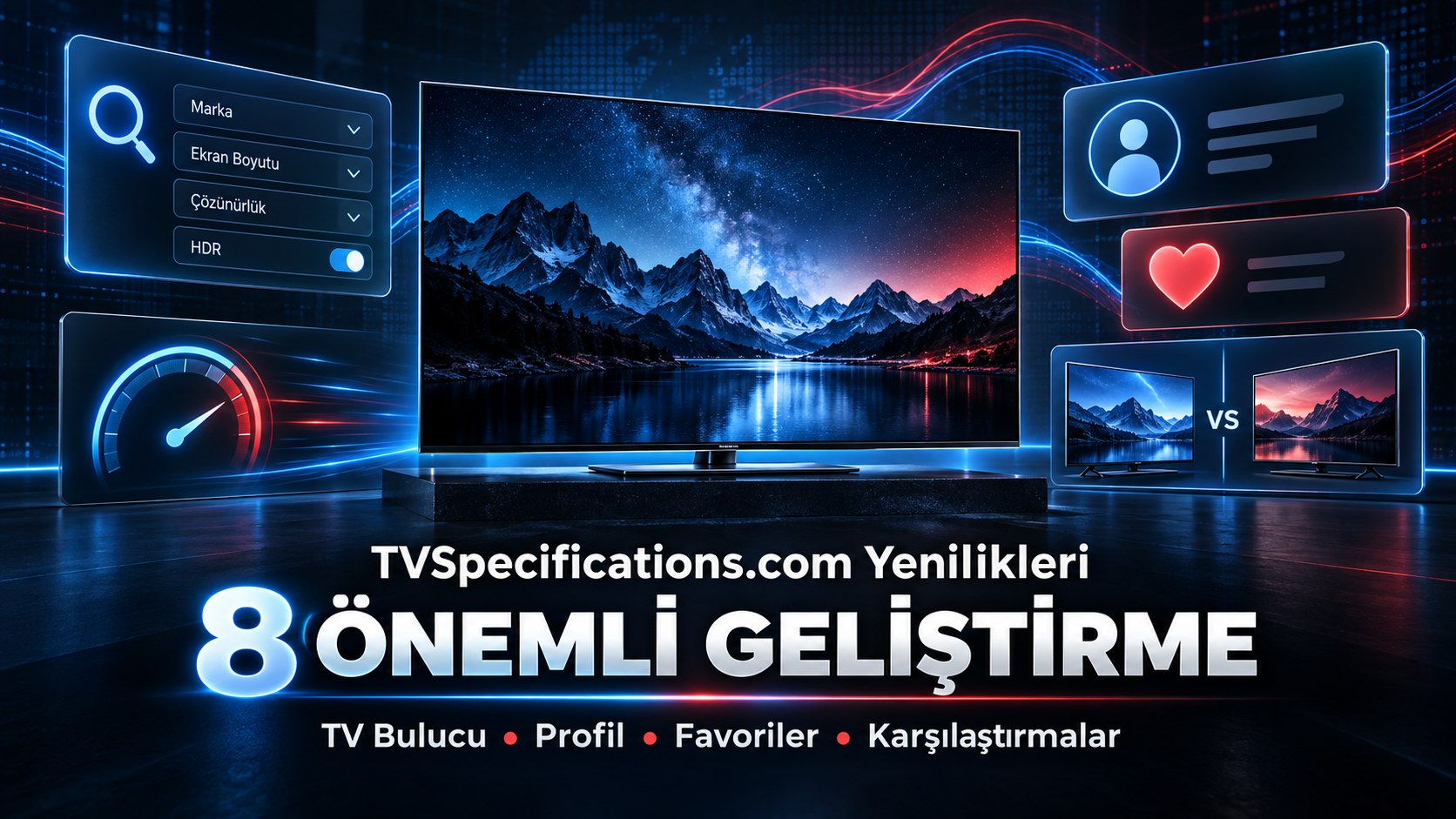 TVSpecifications.com yenilikleri ve 8 önemli geliştirme