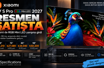 Xiaomi S Pro RGB Mini LED 2027 televizyon serisi