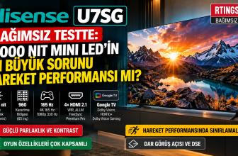 Hisense U7SG bağımsız test – 165 Hz Mini LED TV