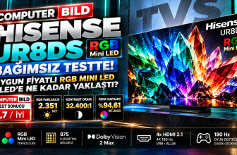 Hisense UR8DS testi RGB Mini LED TV