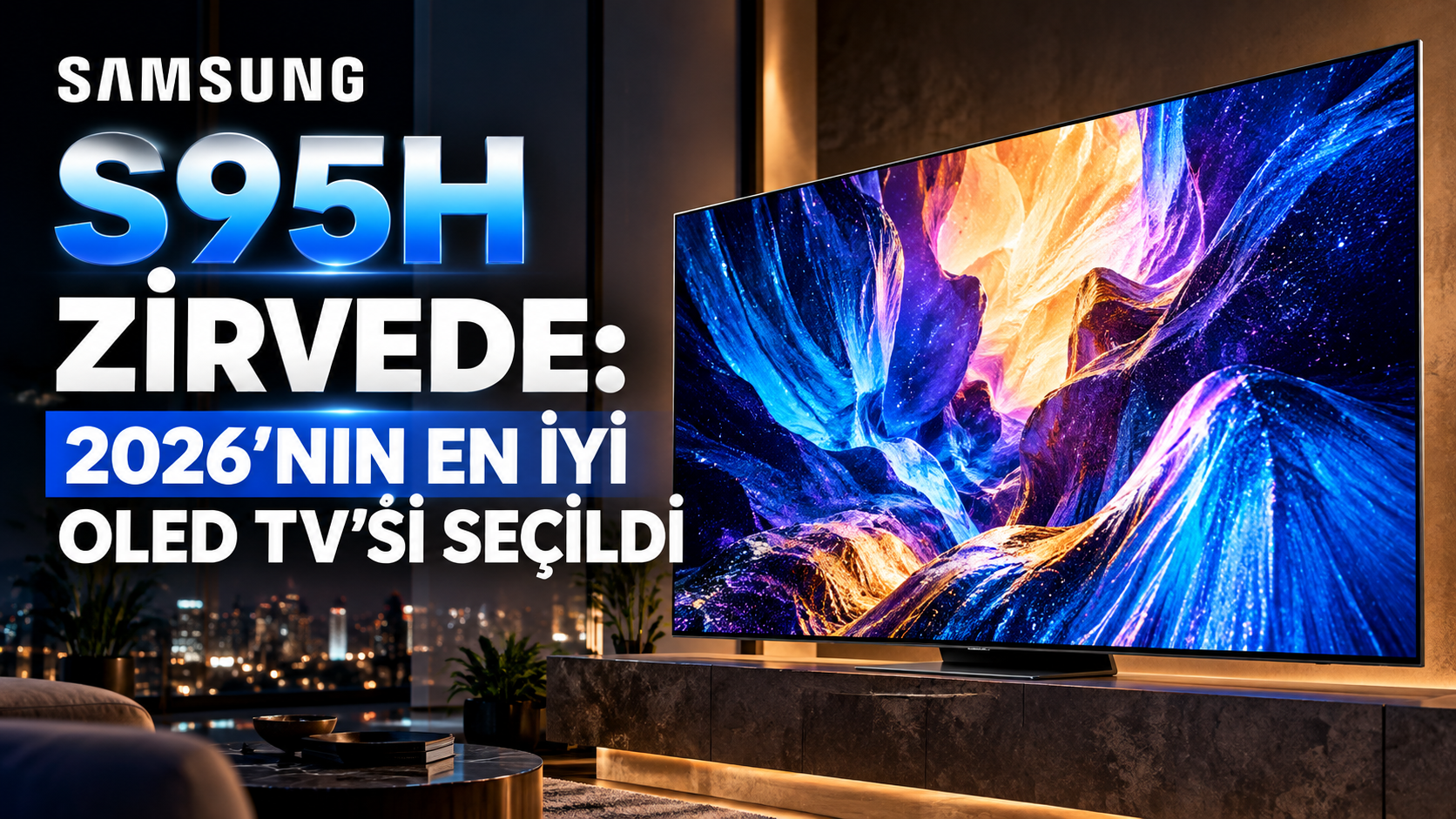 Samsung S95H 2026 en iyi OLED TV görseli