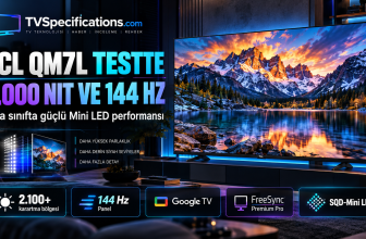 TCL QM7L Mini LED TV 3.000 nit parlaklık ve 144 Hz test performansı