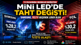 Mini LED TV Pazarında Taht Değişti: Samsung TCL’yi Geçerek Lider Oldu
